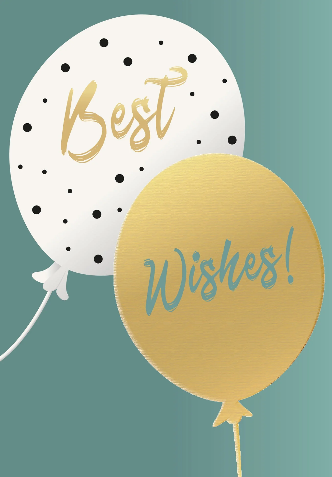 Best Wishes - Balloons Gold PDF - Image 2