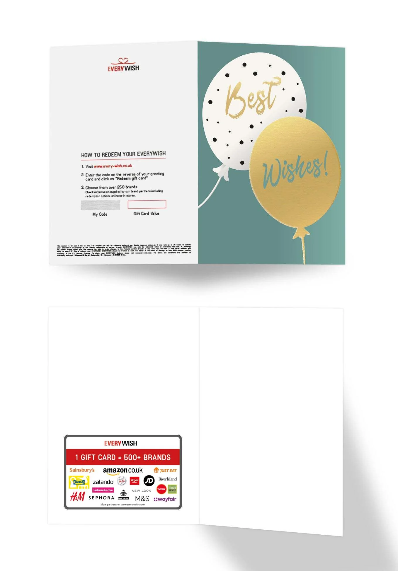 Best Wishes - Balloons Gold PDF - Image 3