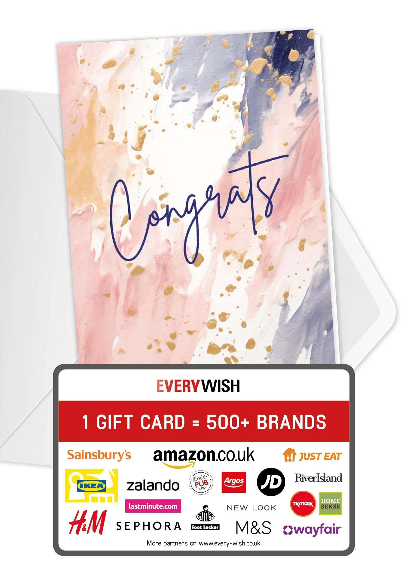 Congrats - Colourful watercolour PDF