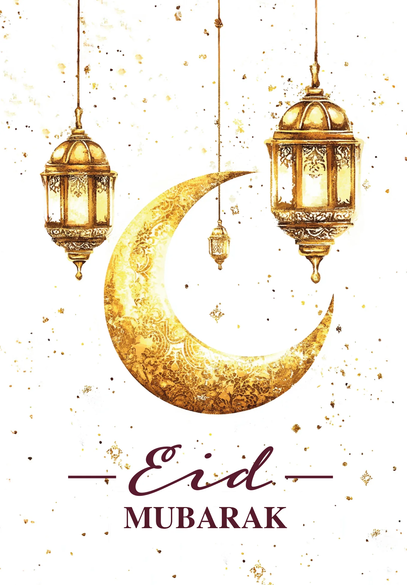 Eid Mubarak - Blanc or - Image 2