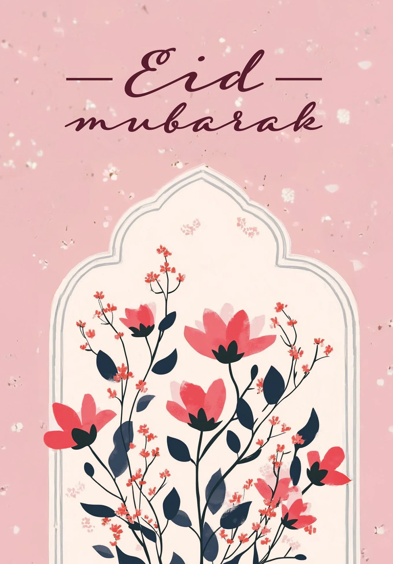 Eid Mubarak - Fleurs roses PDF - Image 2