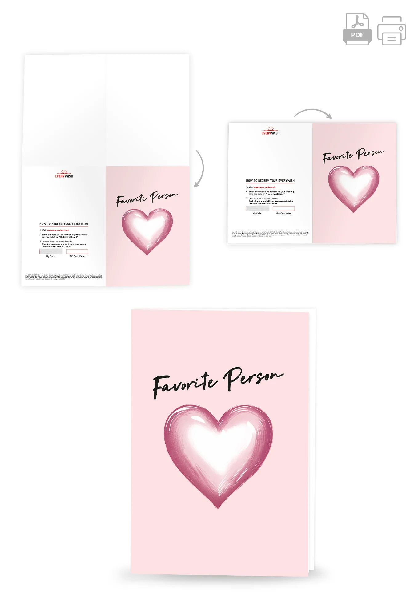 Favourite person - Pink heart - Image 4