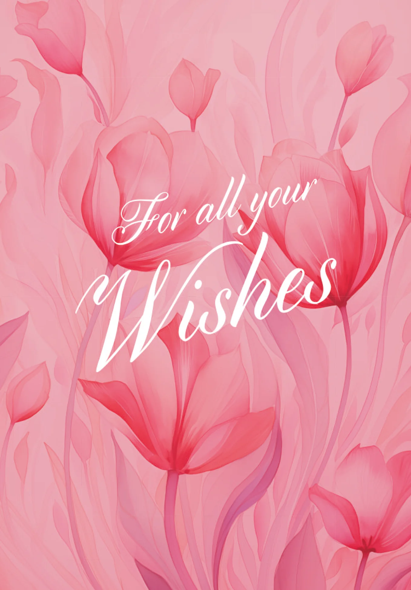For all your wishes - Pink Flowers - Image 2