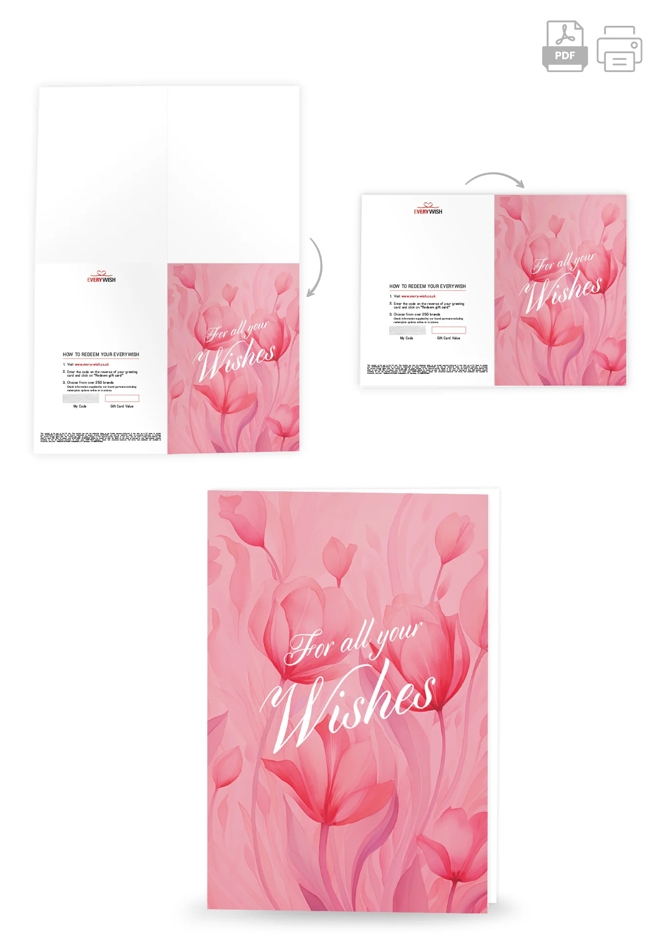For all your wishes - Pink Flowers - Image 4