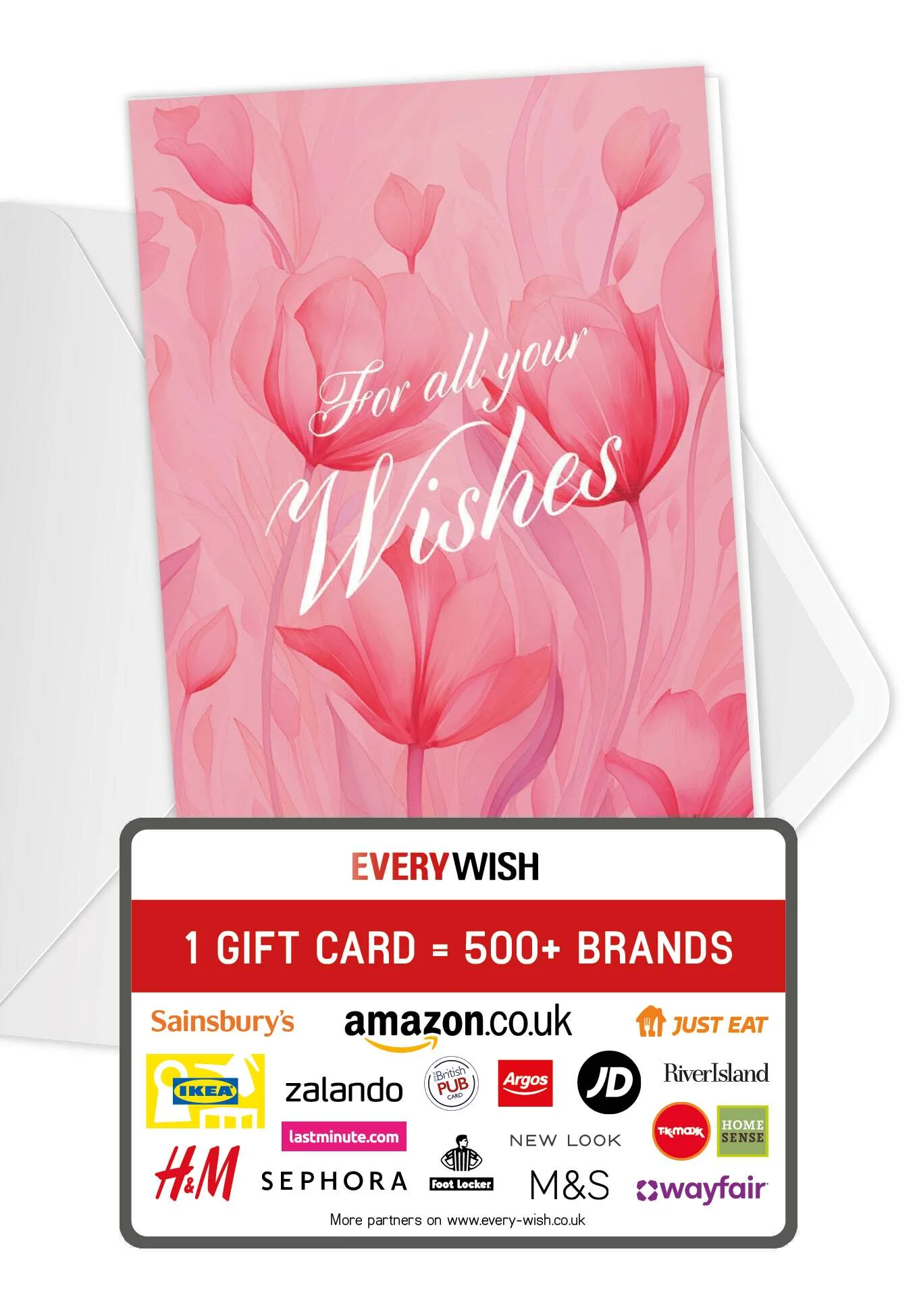 For all your wishes - Pink Flowers PDF