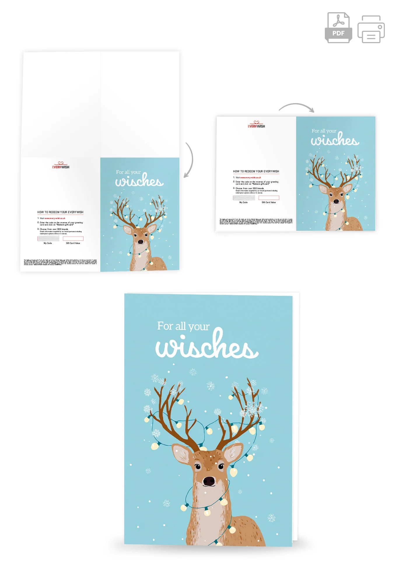 For all your wishes - Reindeer Fairy Lights - Image 4