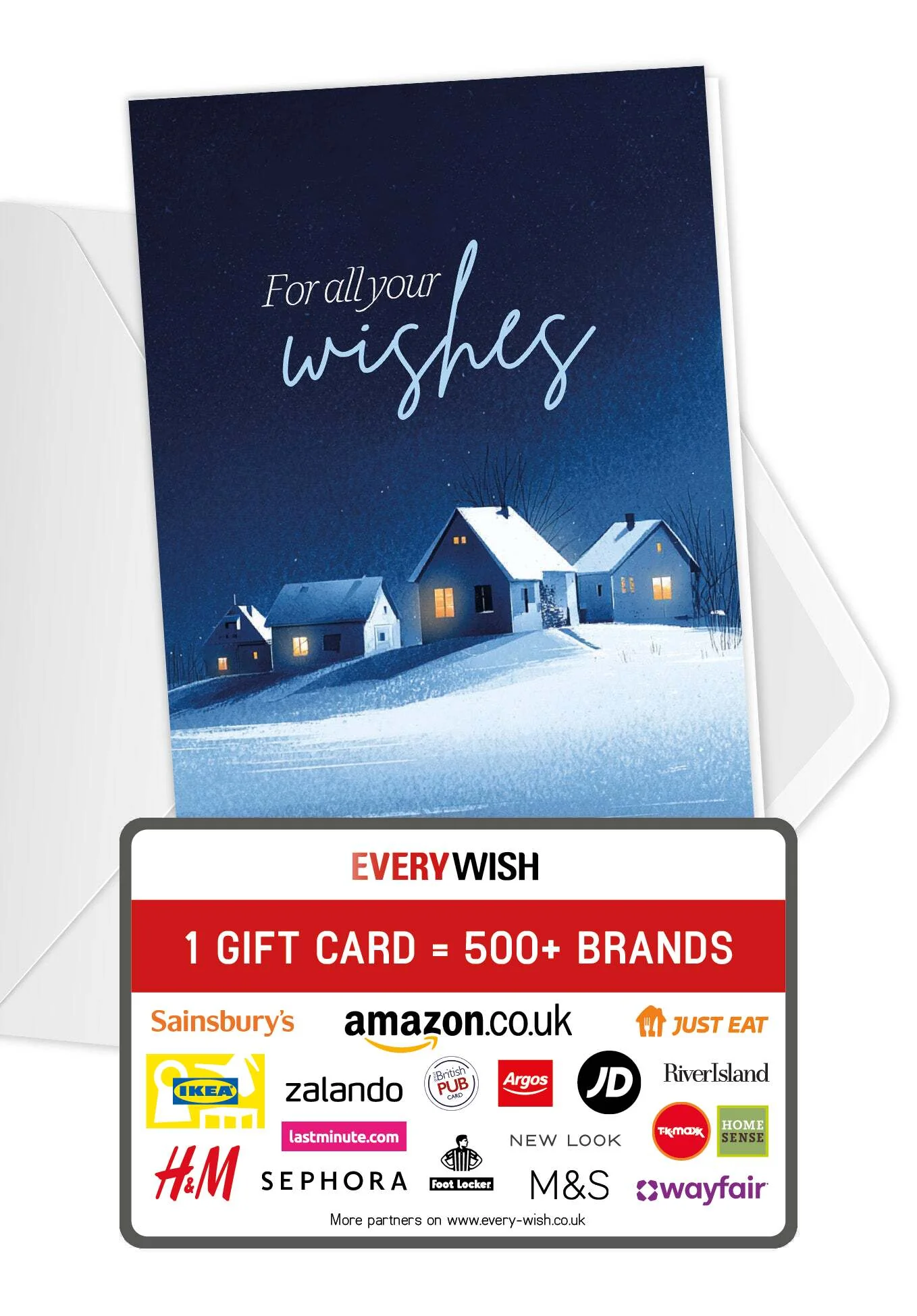 For all your wishes - Winter Town Blue