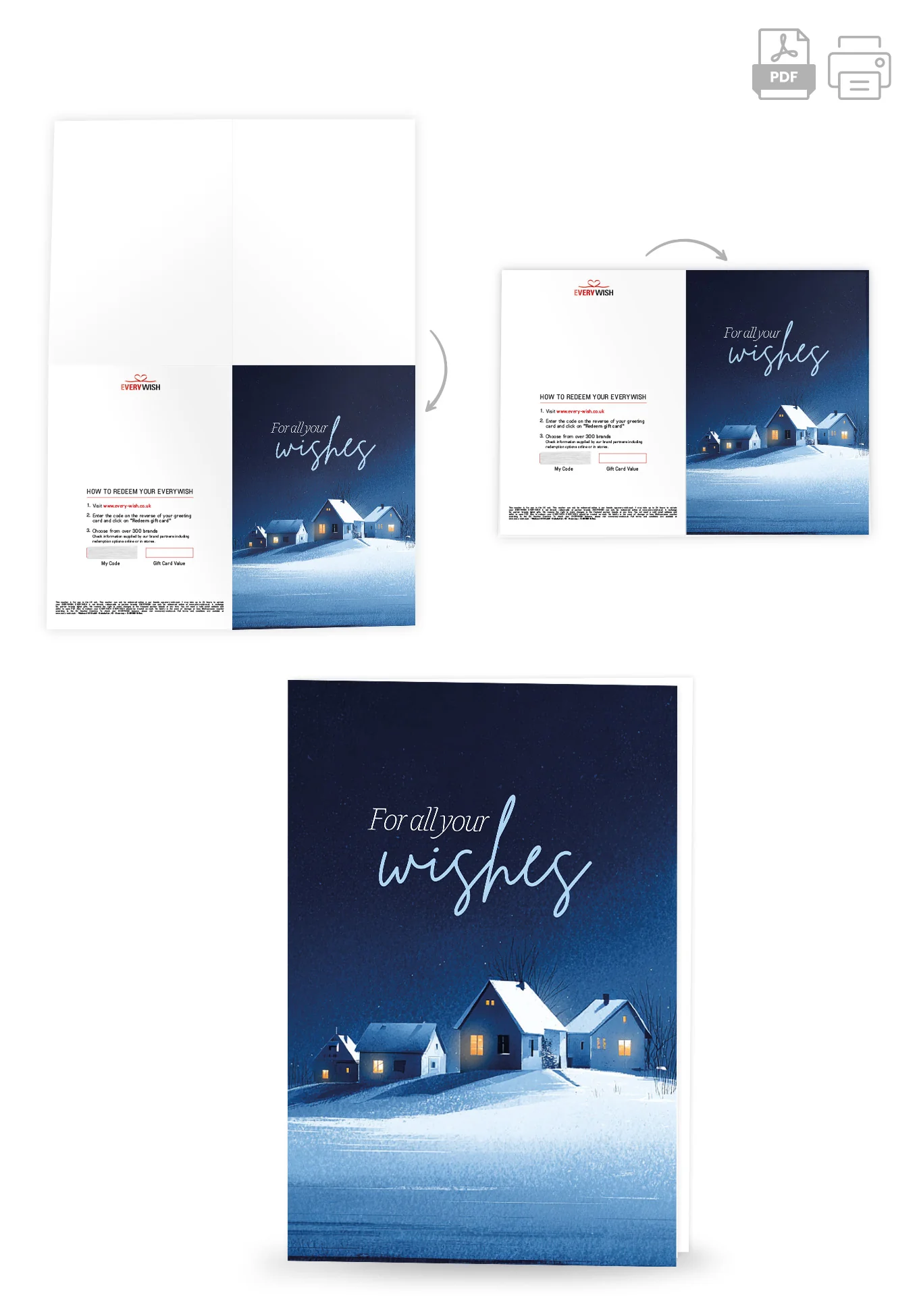 For all your wishes - Winter Town Blue - Image 4