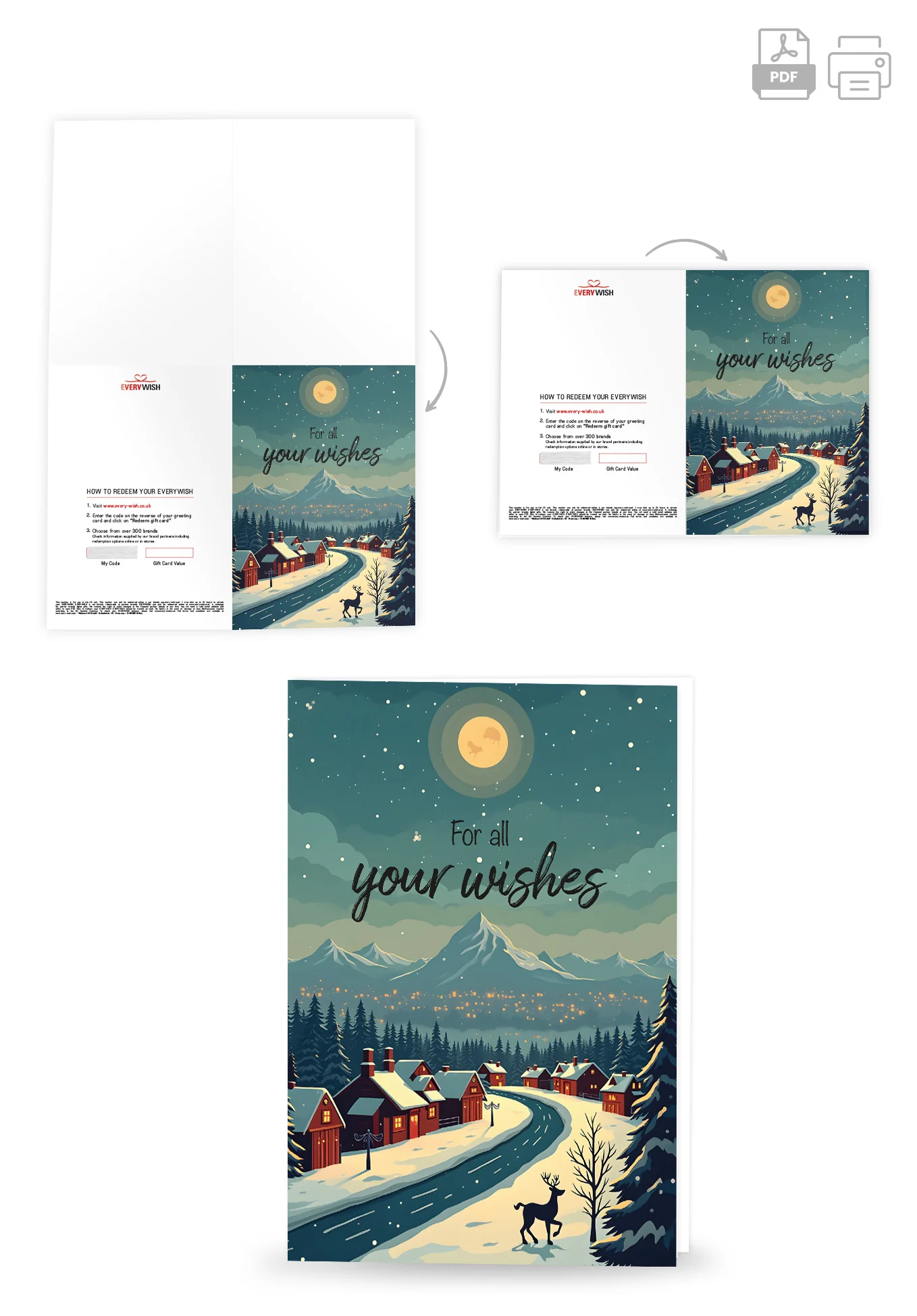 For all your wishes - Winter Town Reindeer - Image 4