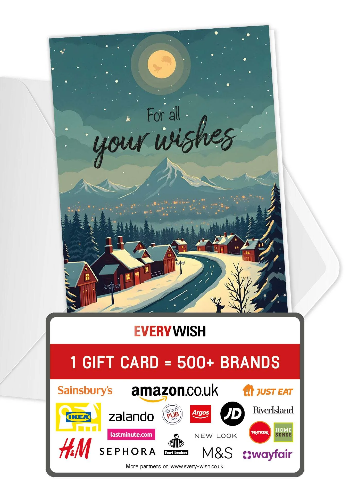 For all your wishes - Winter Town Reindeer PDF