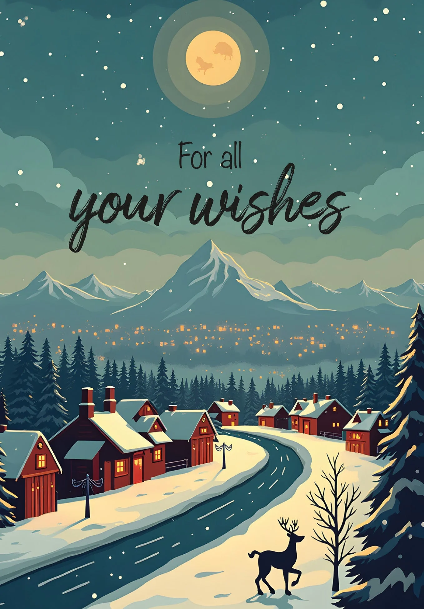 For all your wishes - Winter Town Reindeer PDF - Image 2