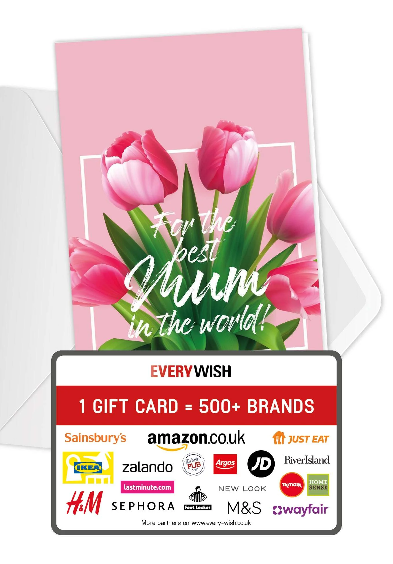 For the best Mum - Pink Tulips PDF
