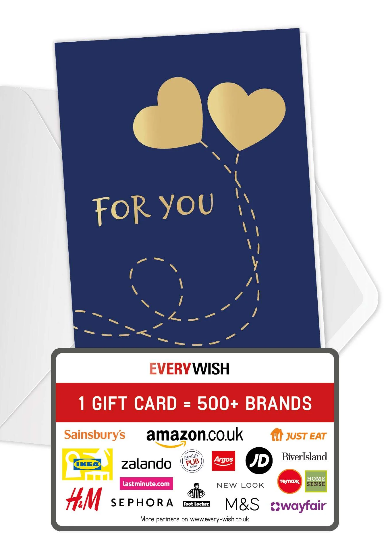 For you - Hearts Blue Gold PDF