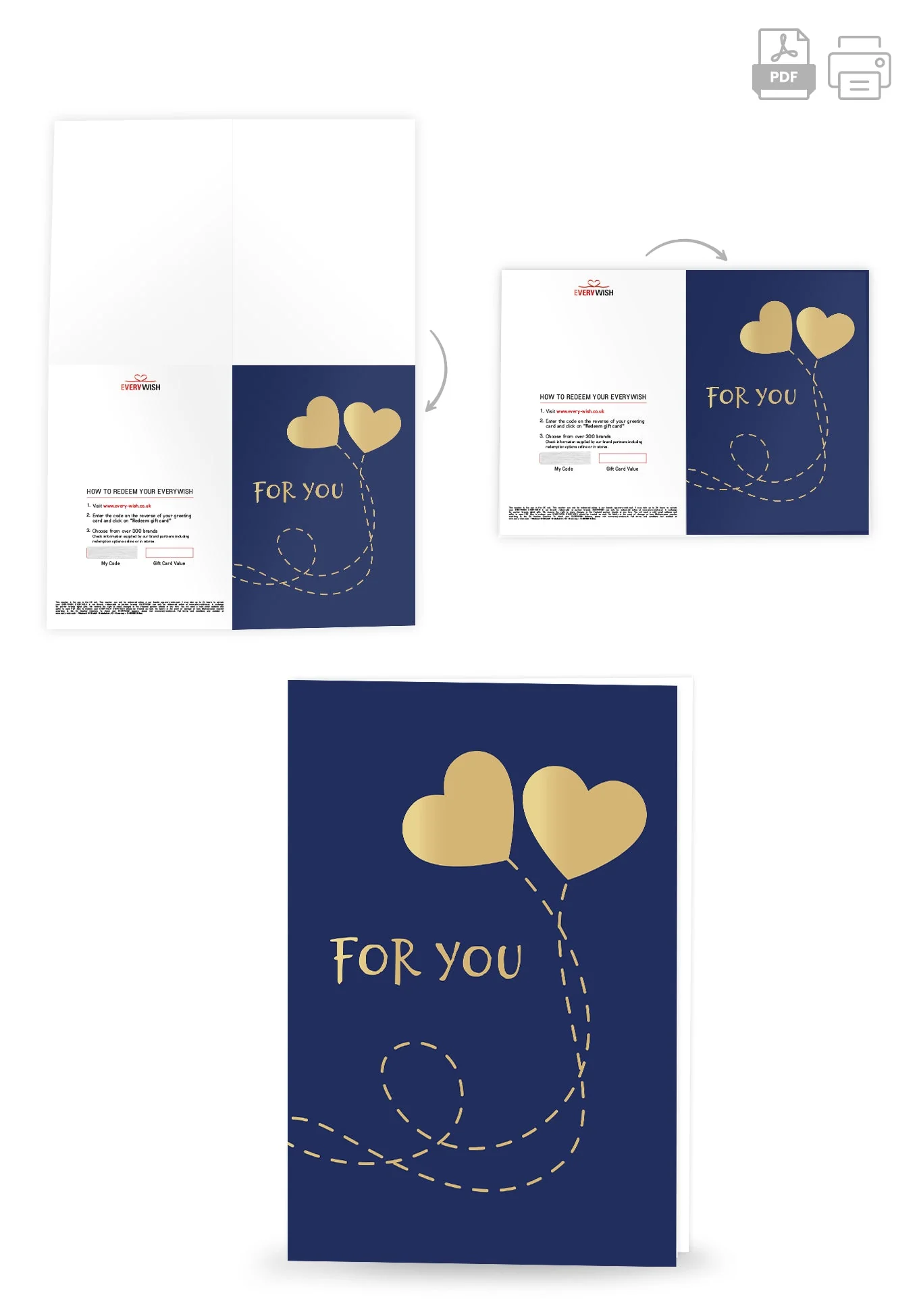 For you - Hearts Blue Gold PDF - Image 4