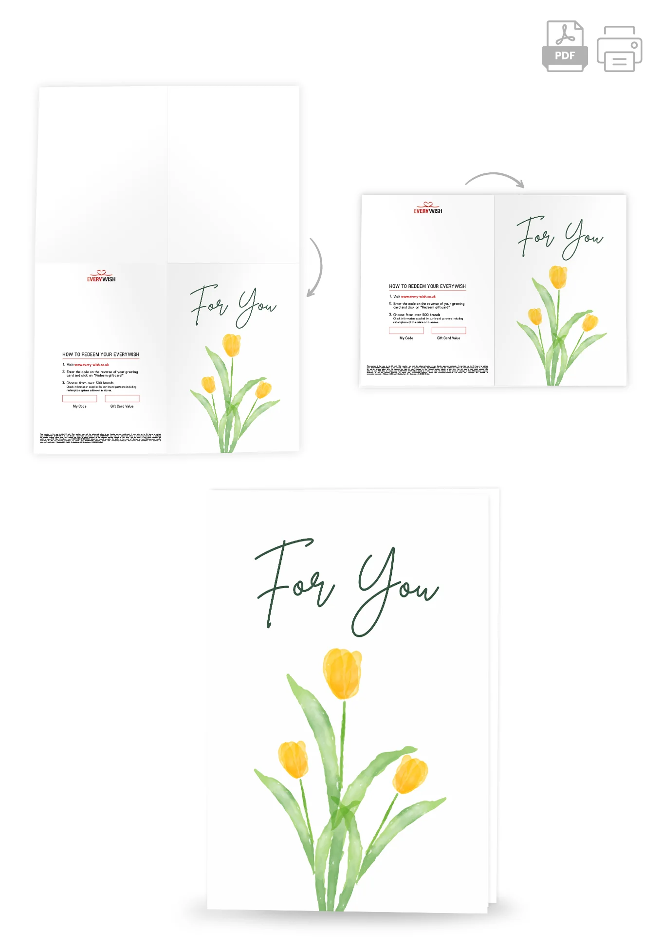 For you - Tulips watercolour PDF - Image 4