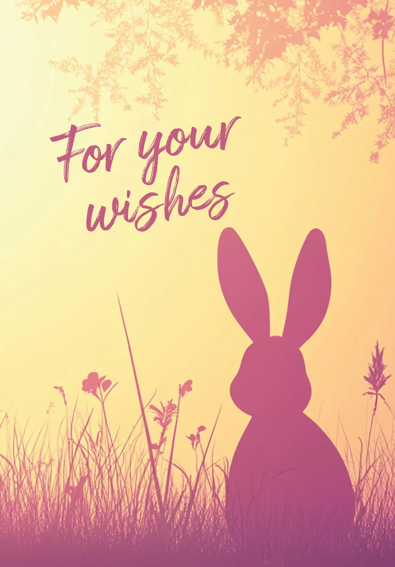 For your Wishes - Bunny Silhouette PDF - Image 2