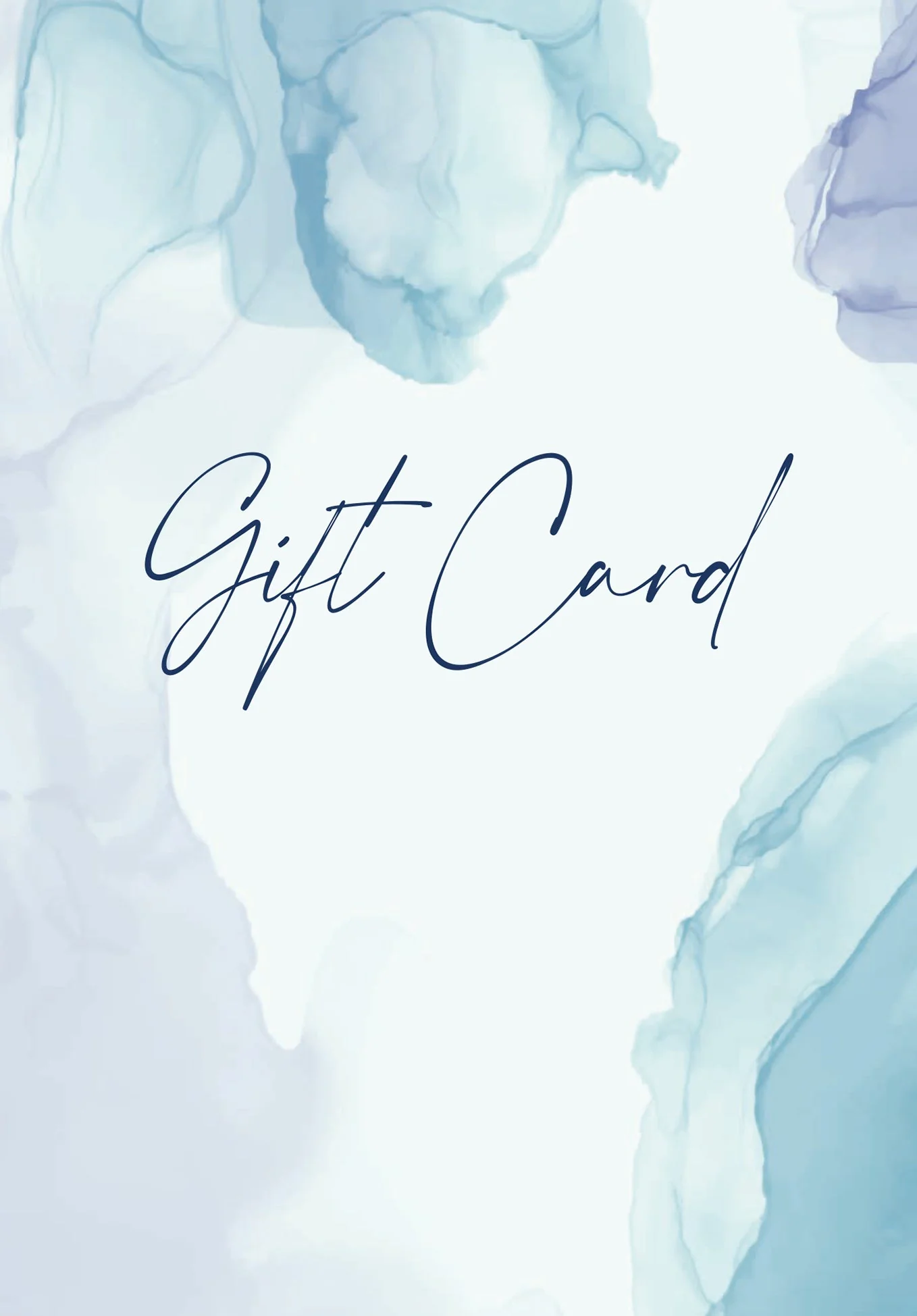 Gift Card - Watercolour Blue PDF - Image 2