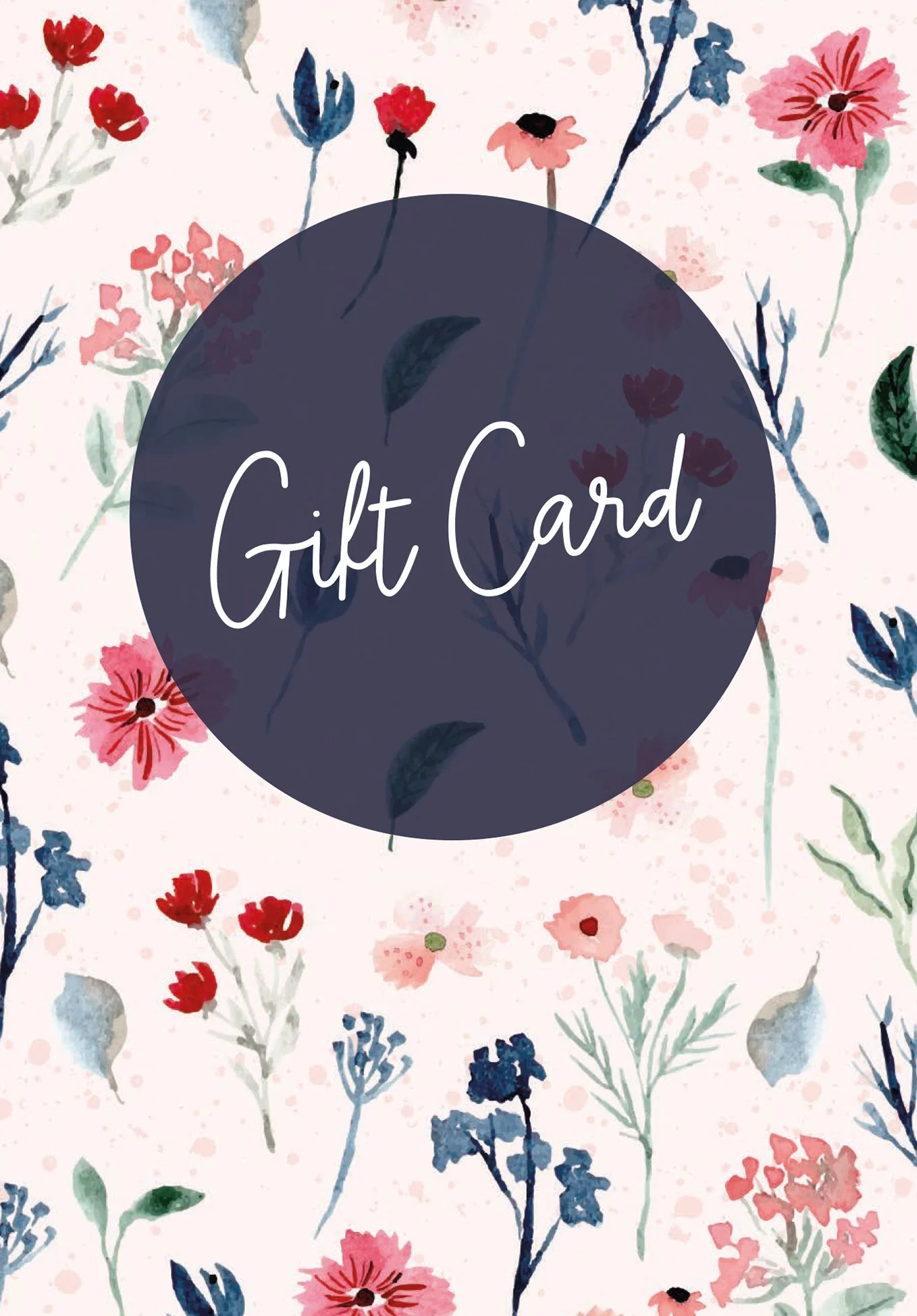 Gift Card - Watercolour Flowers PDF - Image 2