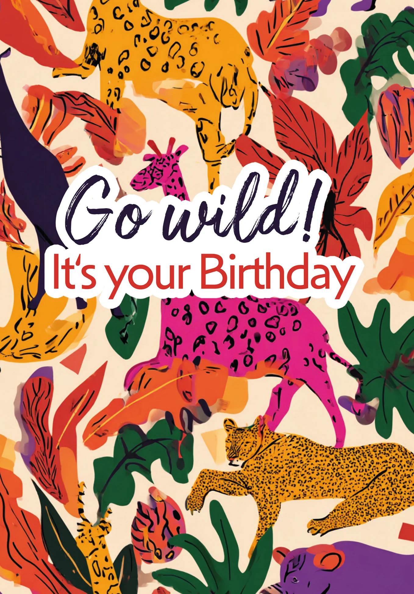 Go wild! Birthday - Colourful Animals - Image 2