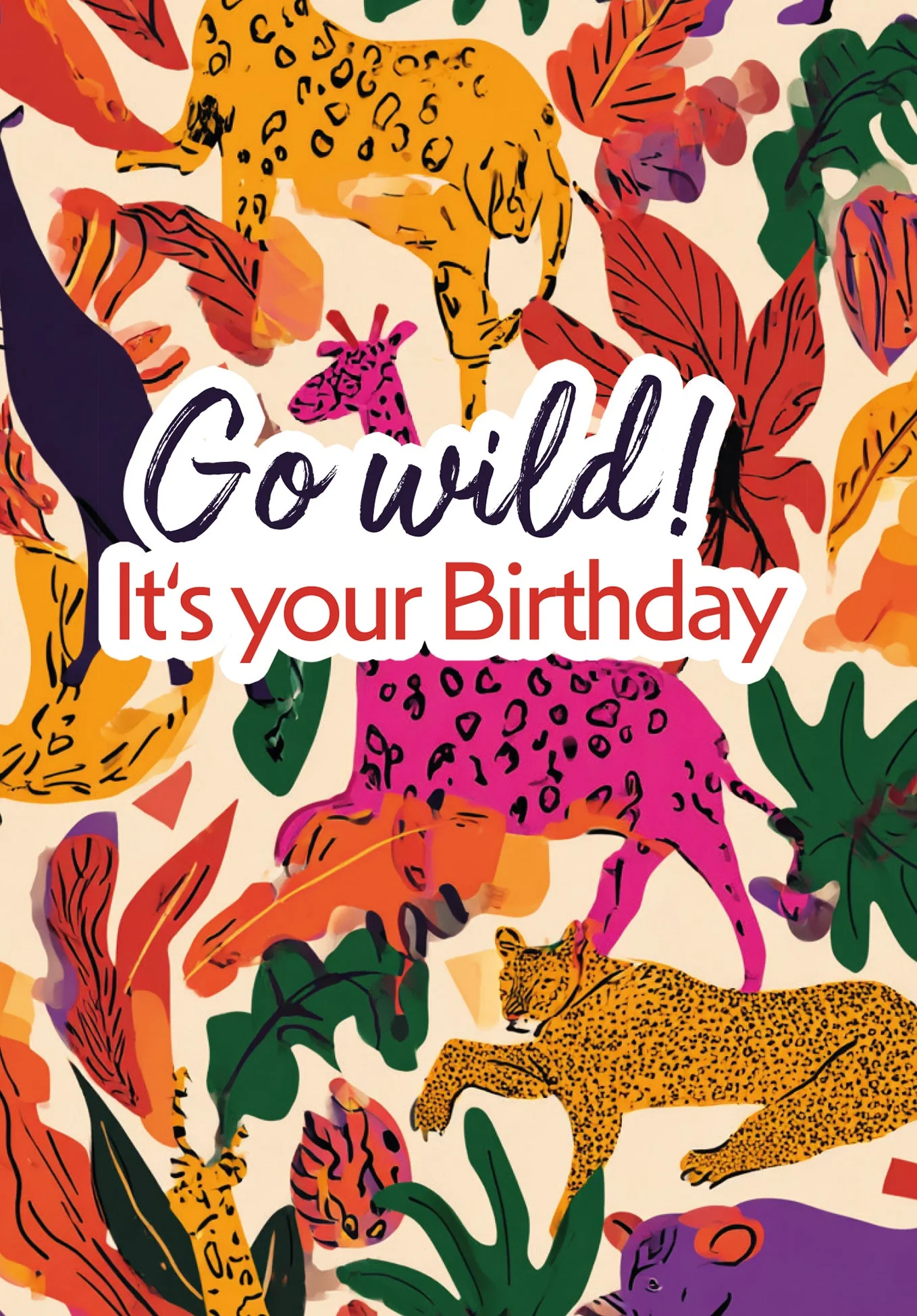 Go wild! Birthday - Colourful Animals PDF - Image 2