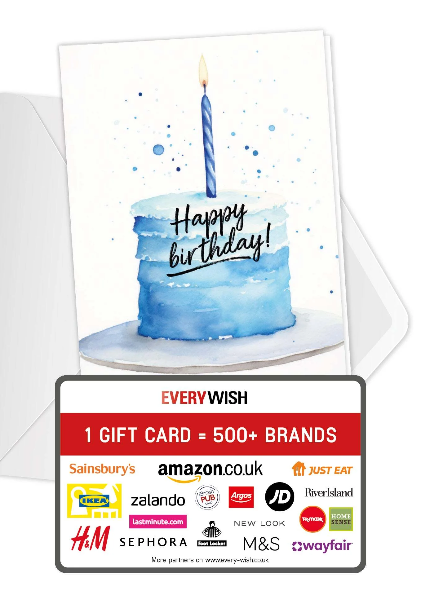 Happy Birthday - Blue cake