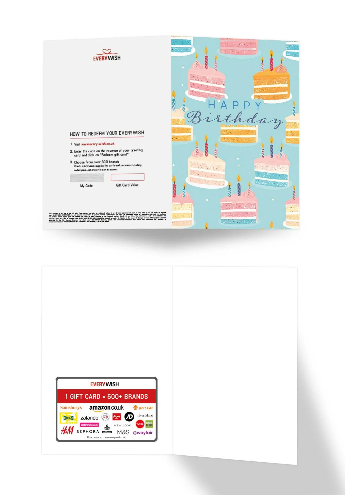 Happy Birthday - Cake Pattern Blue PDF - Image 3