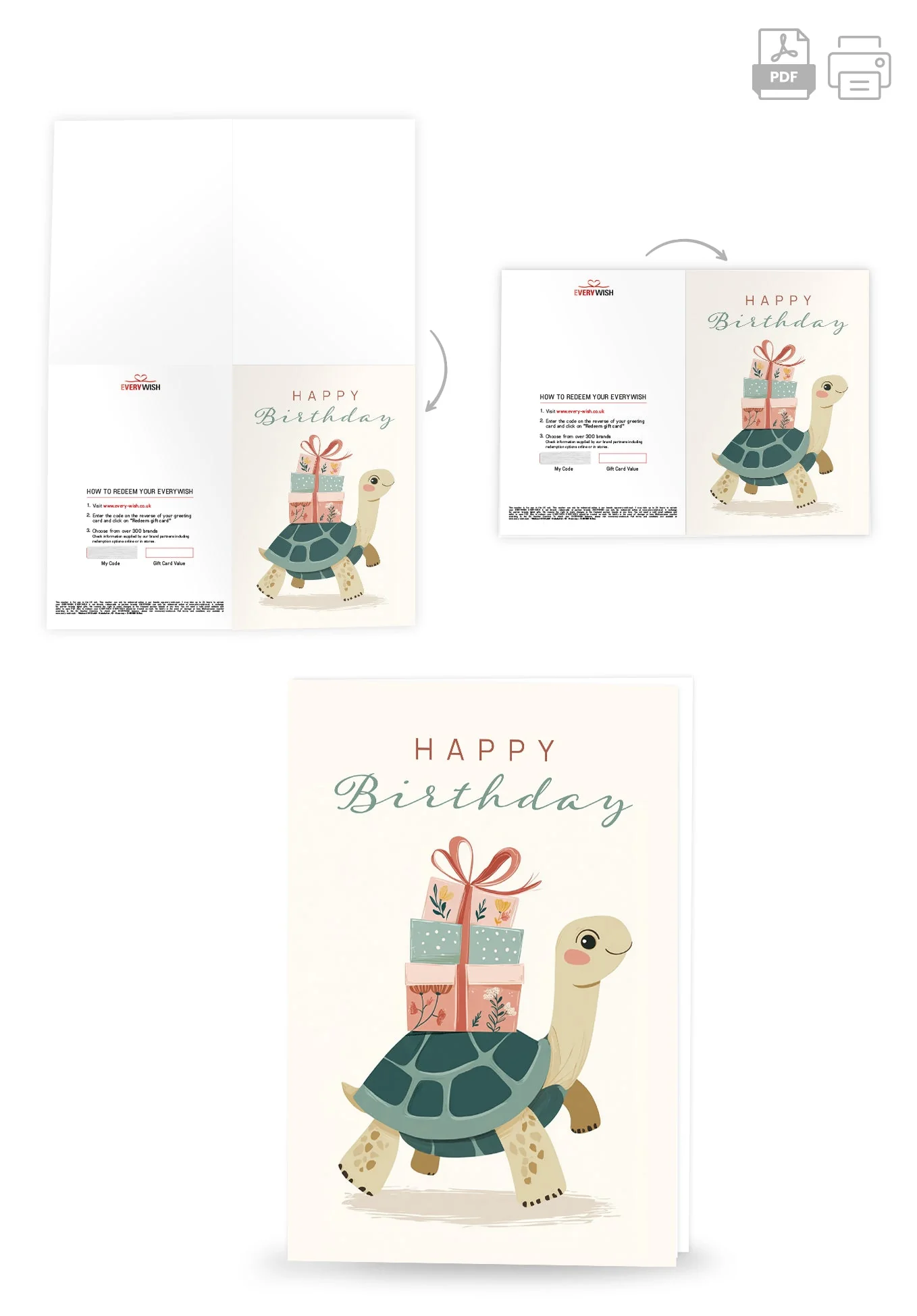 Happy Birthday - Turtle PDF - Image 4