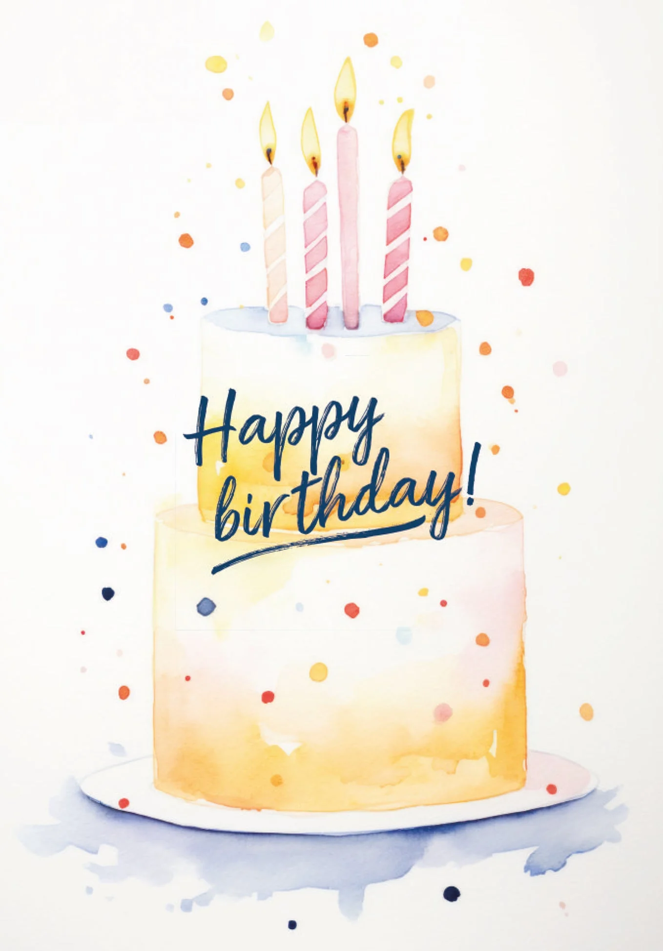 Happy Birthday - Yellow cake PDF - Image 2