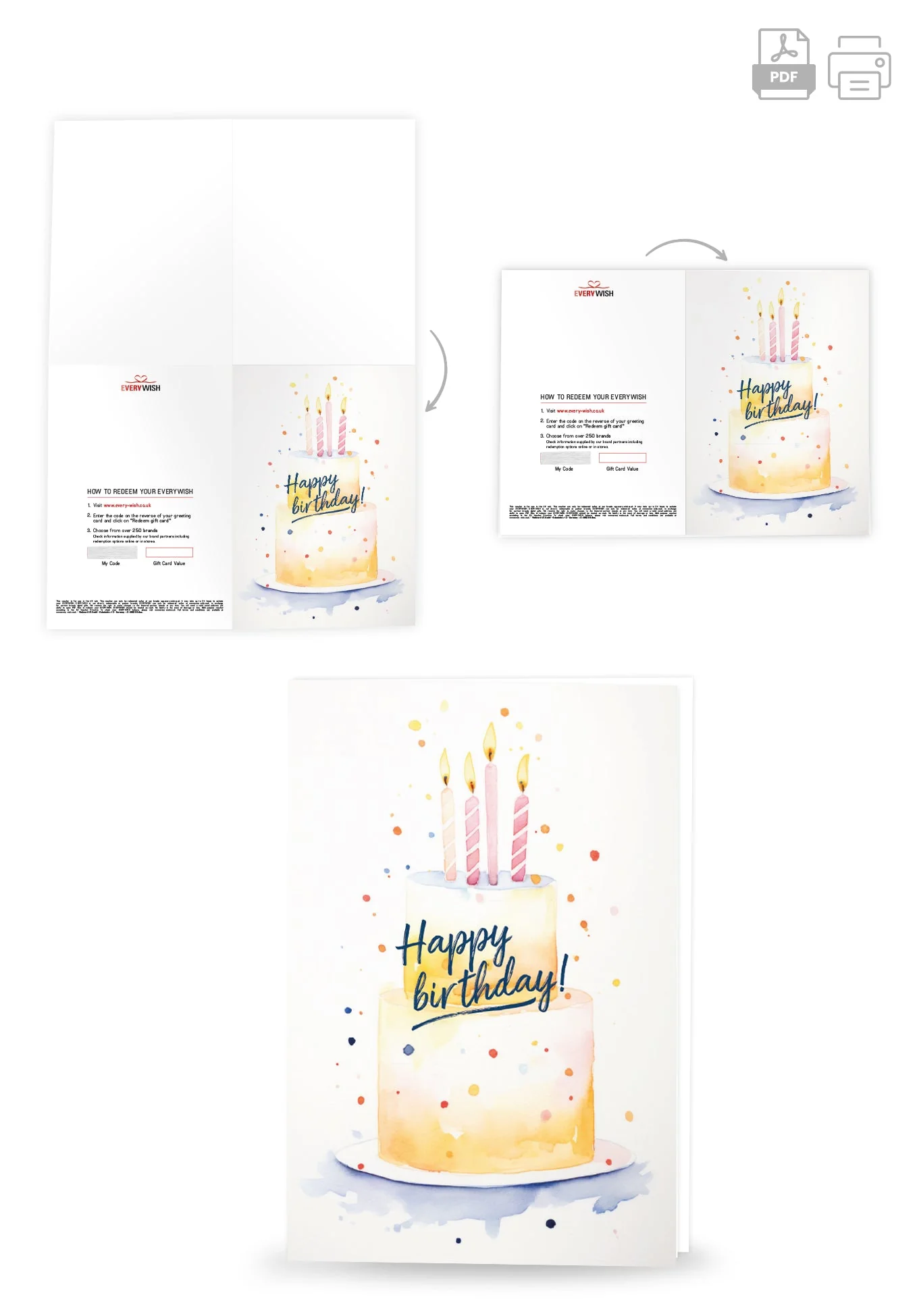 Happy Birthday - Yellow cake PDF - Image 4