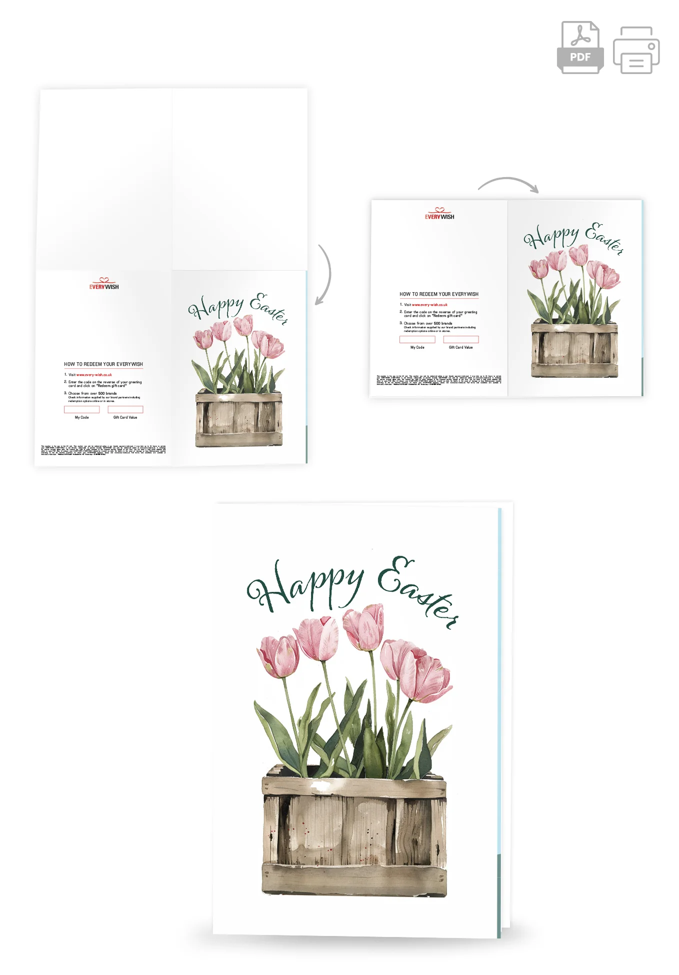 Happy Easter - Box of tulips PDF - Image 4