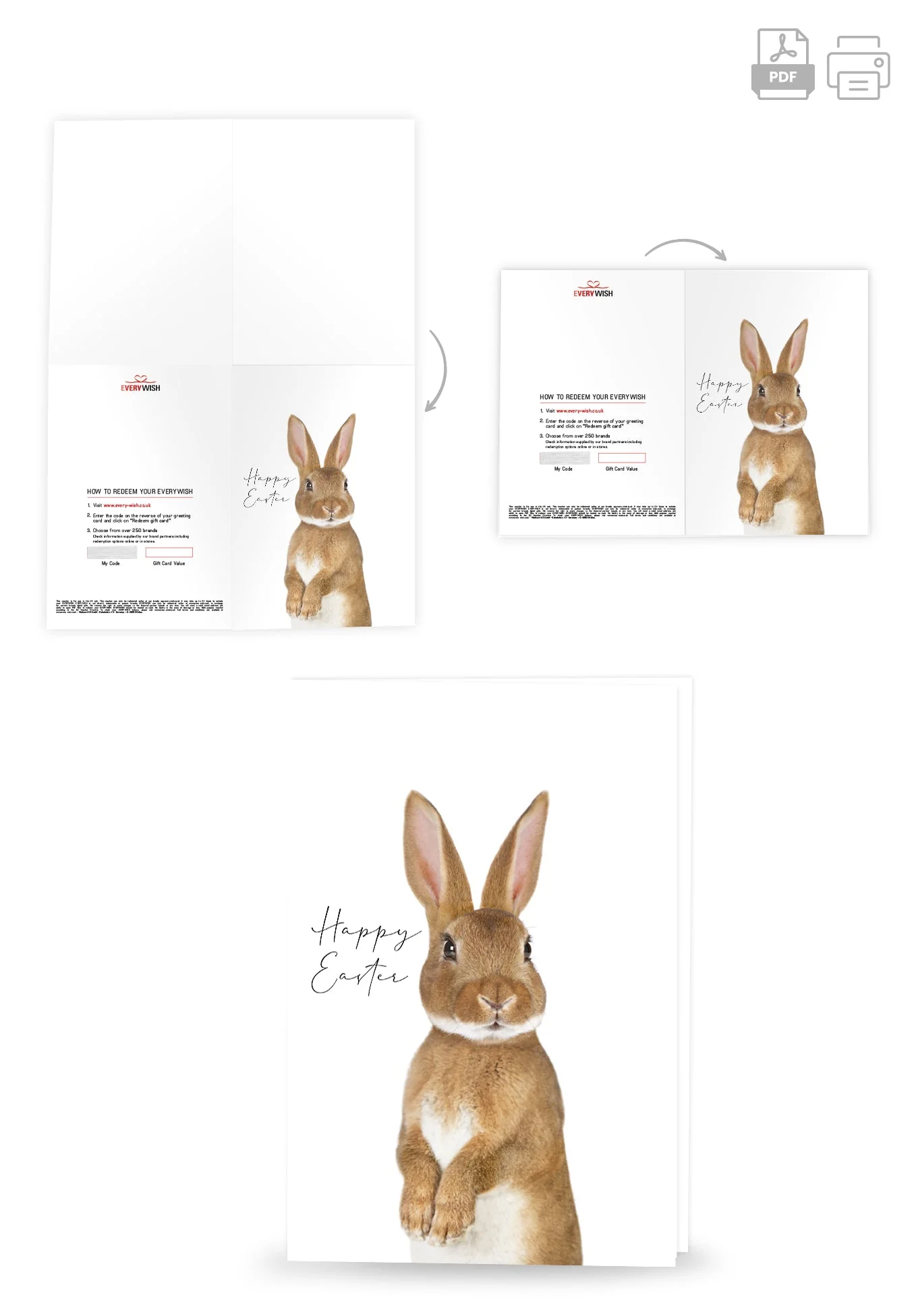 Happy Easter - Brown Rabbit PDF - Image 4
