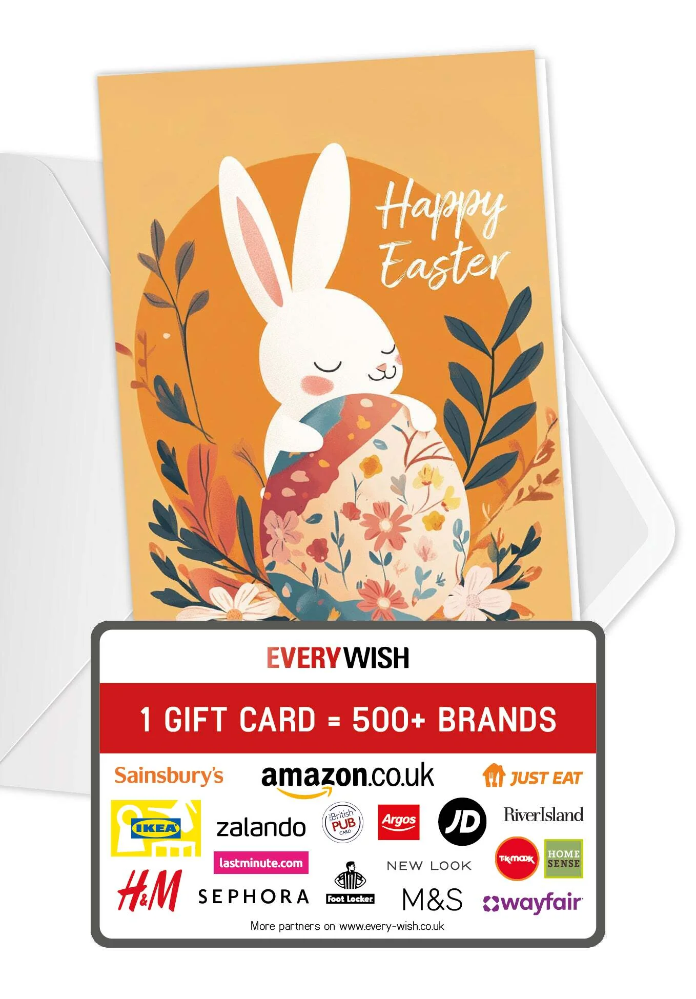 Happy Easter - Bunny Orange