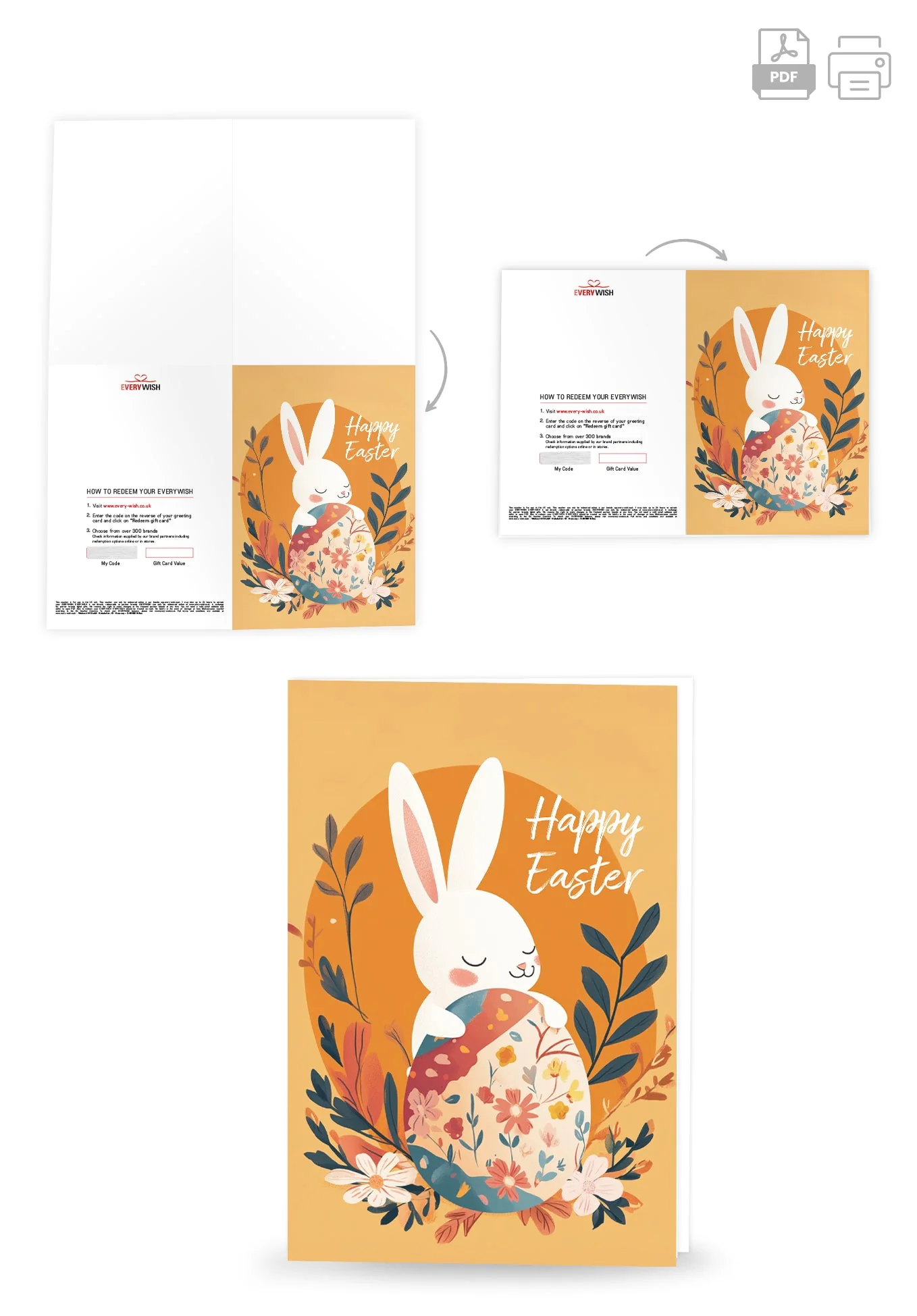 Happy Easter - Bunny Orange PDF - Image 4
