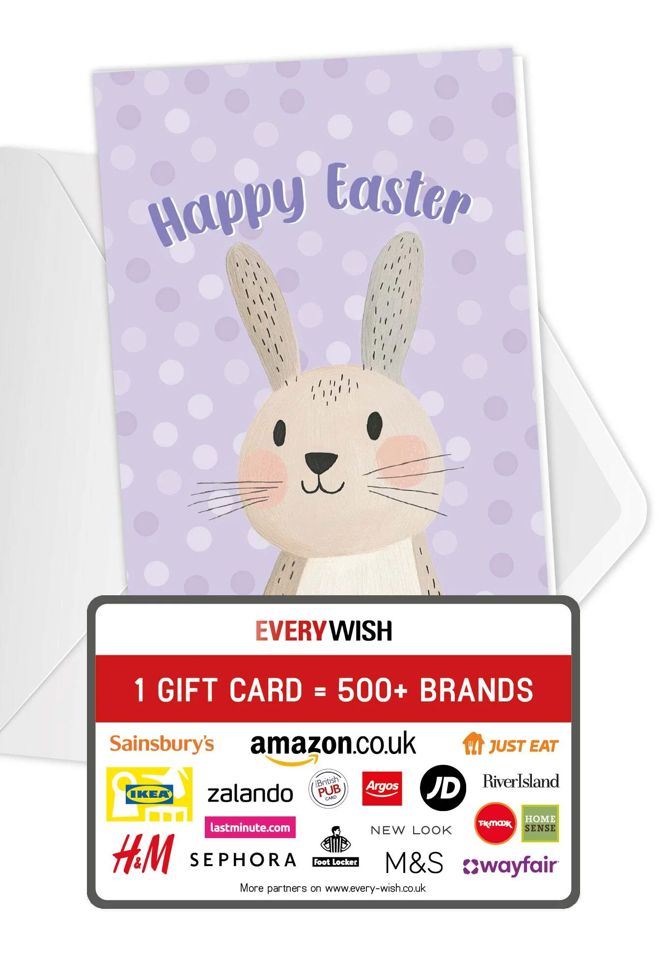 Happy Easter - Bunny Pastel Purple