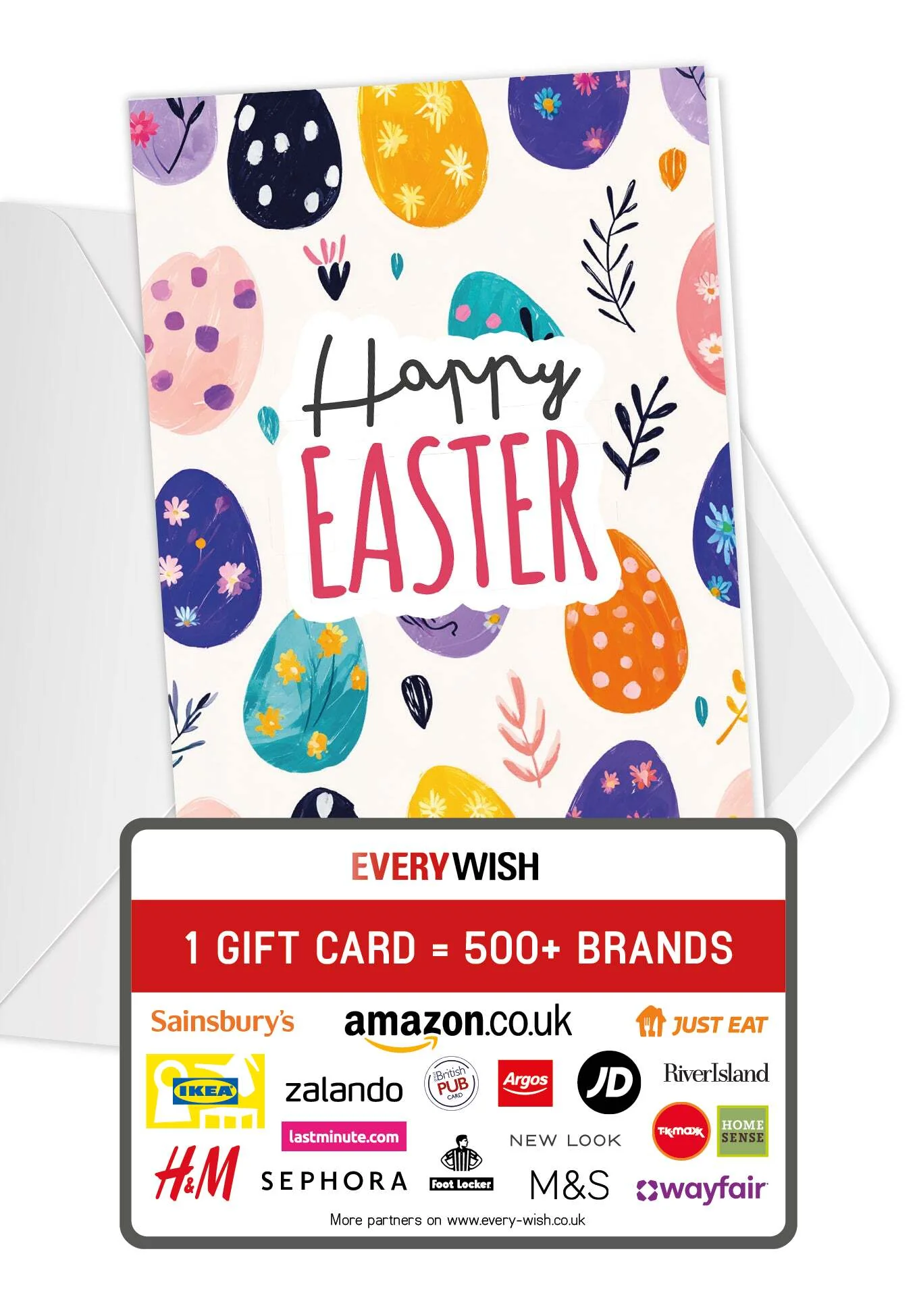 Happy Easter - Colourful easter egg pattern