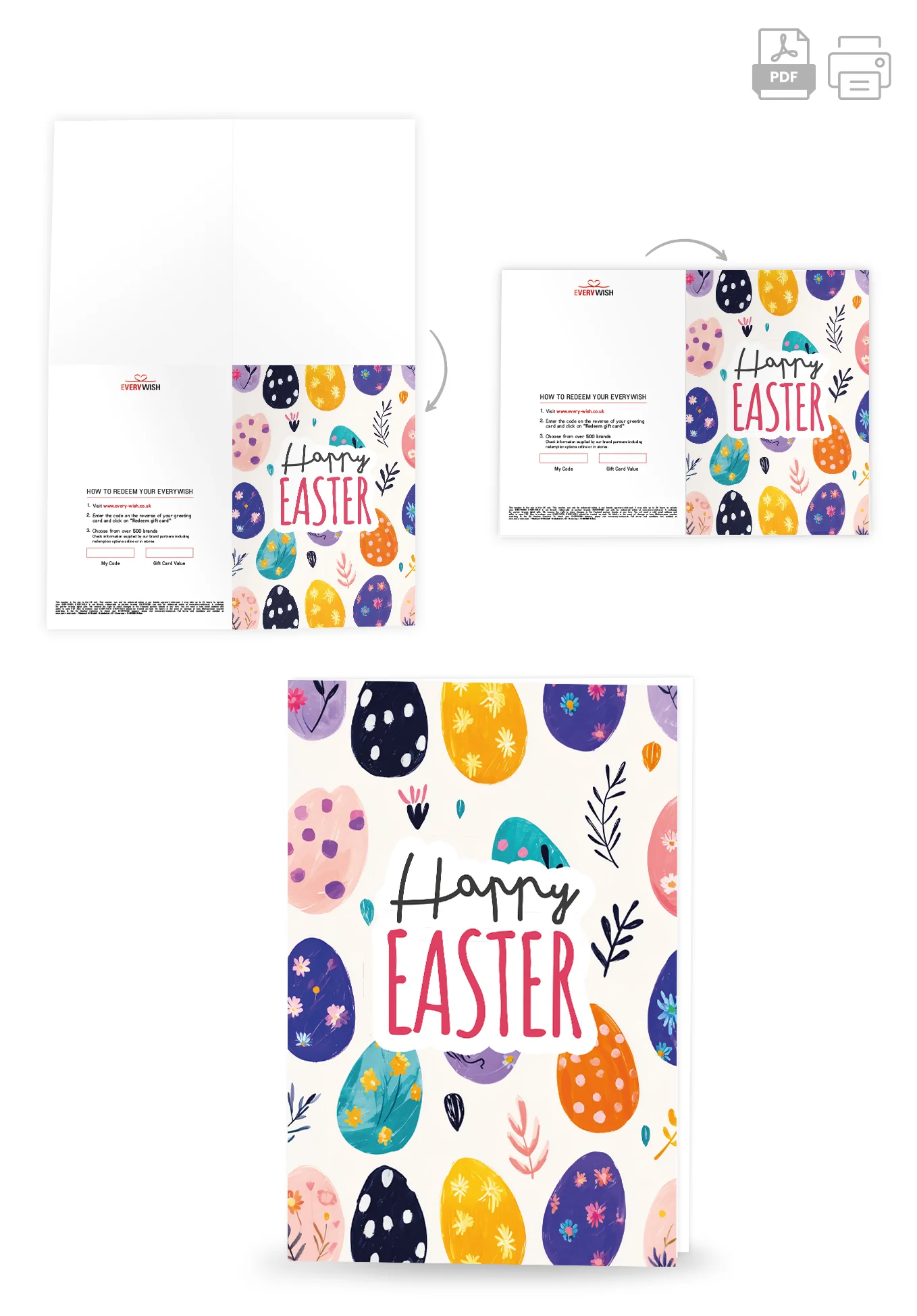 Happy Easter - Colourful easter egg pattern PDF - Image 4