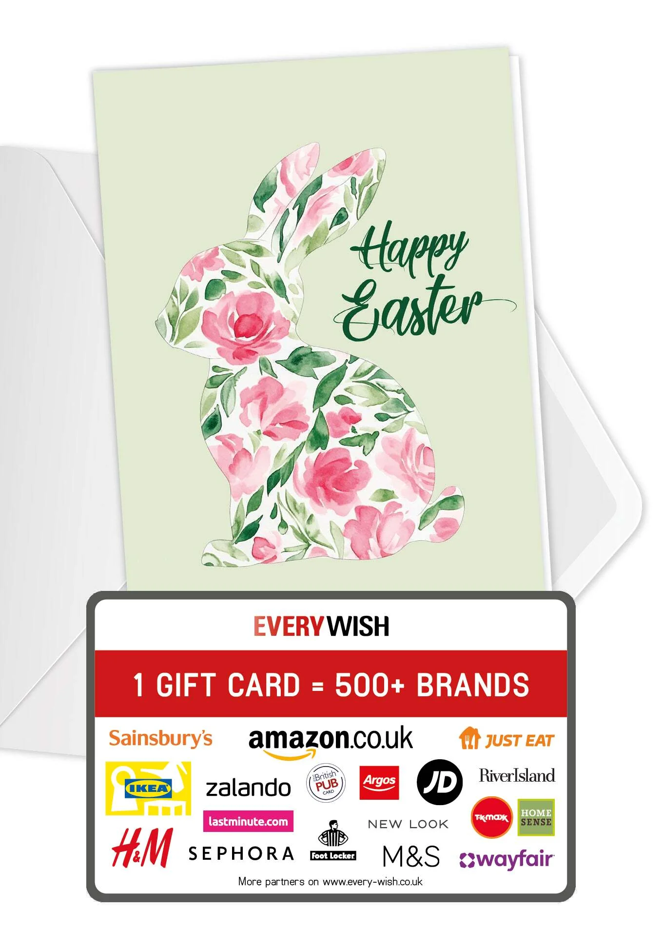 Happy Easter - Flower Bunny