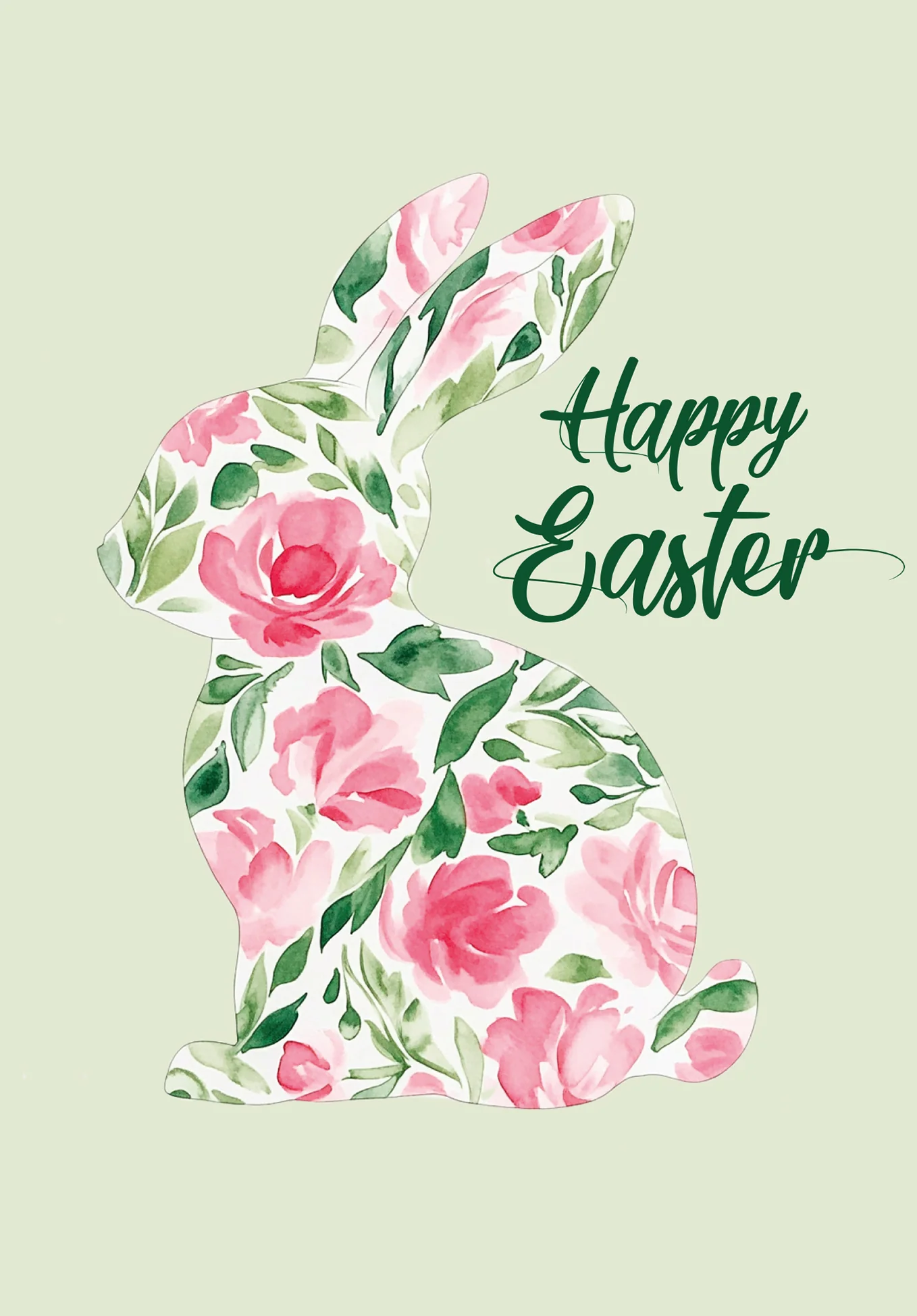 Happy Easter - Flower Bunny - Image 2