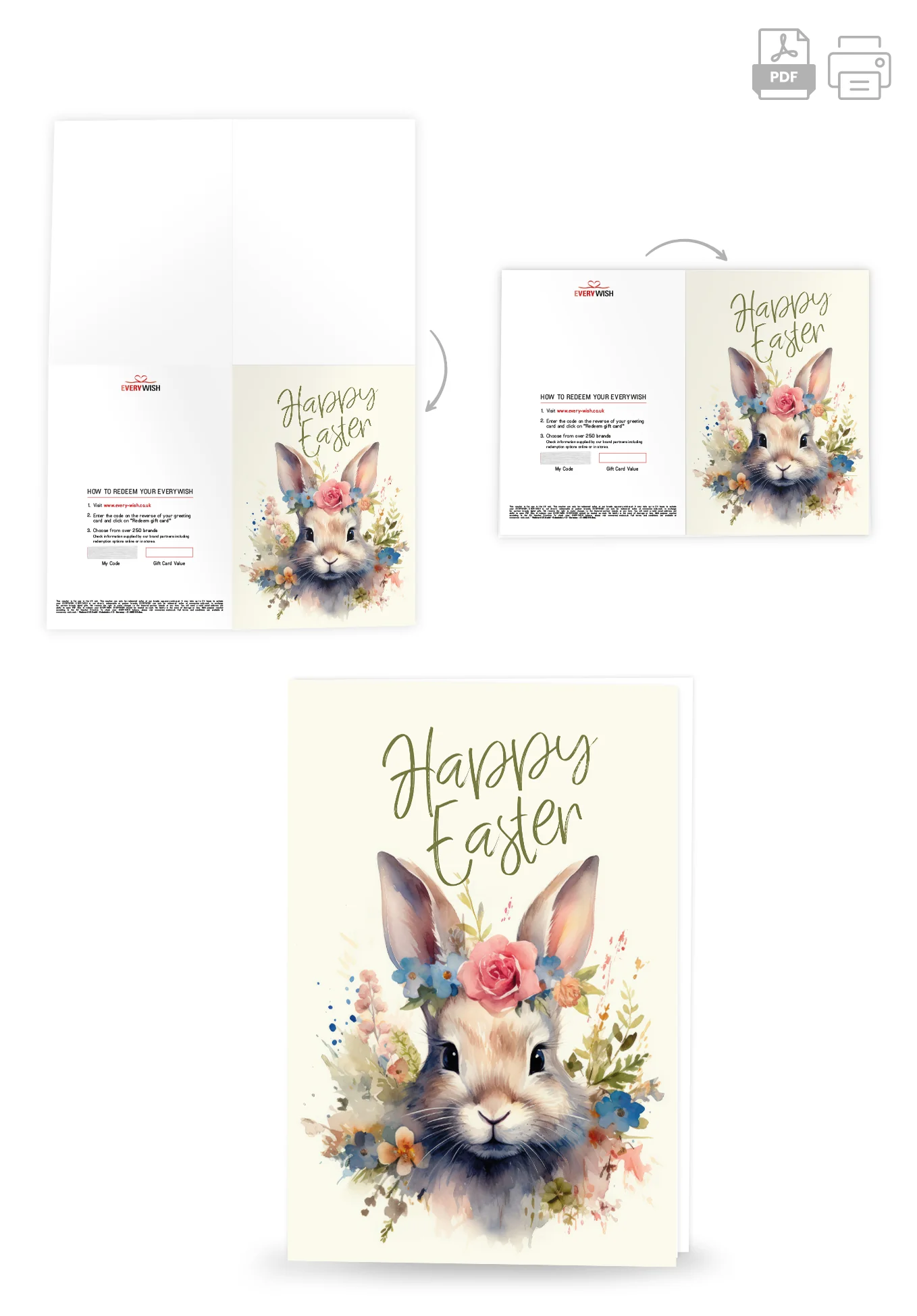 Happy Easter - Rabbit Flower - Image 4