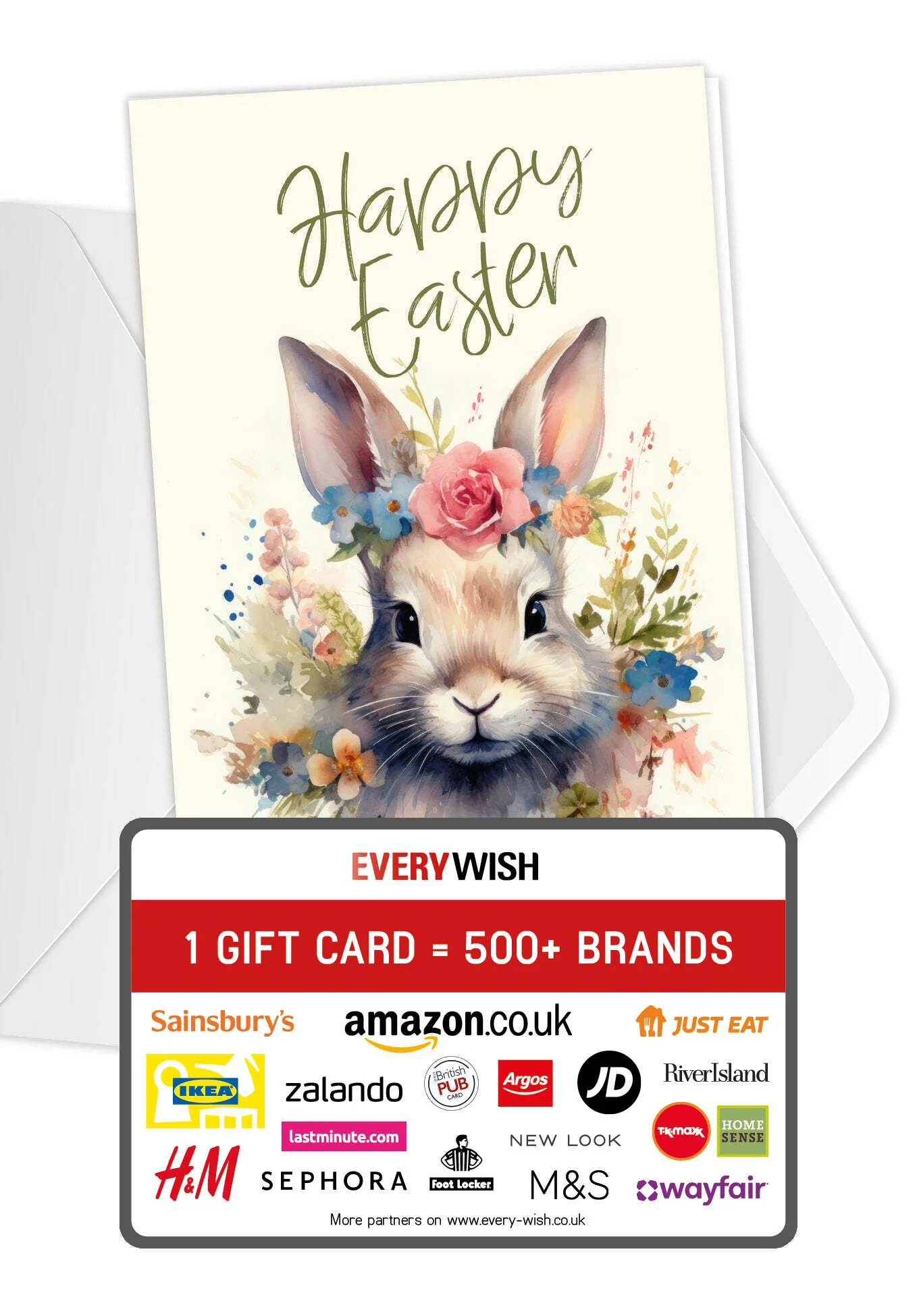 Happy Easter - Rabbit Flower PDF