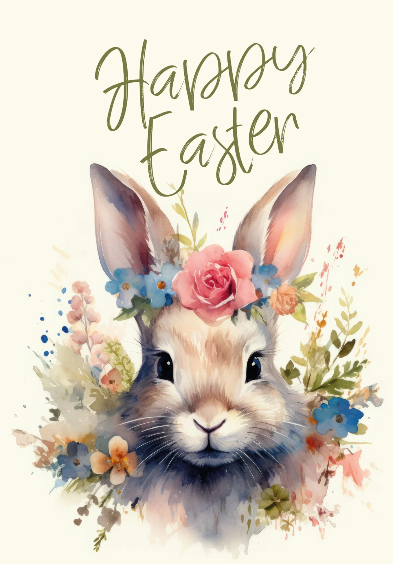 Happy Easter - Rabbit Flower PDF - Image 2