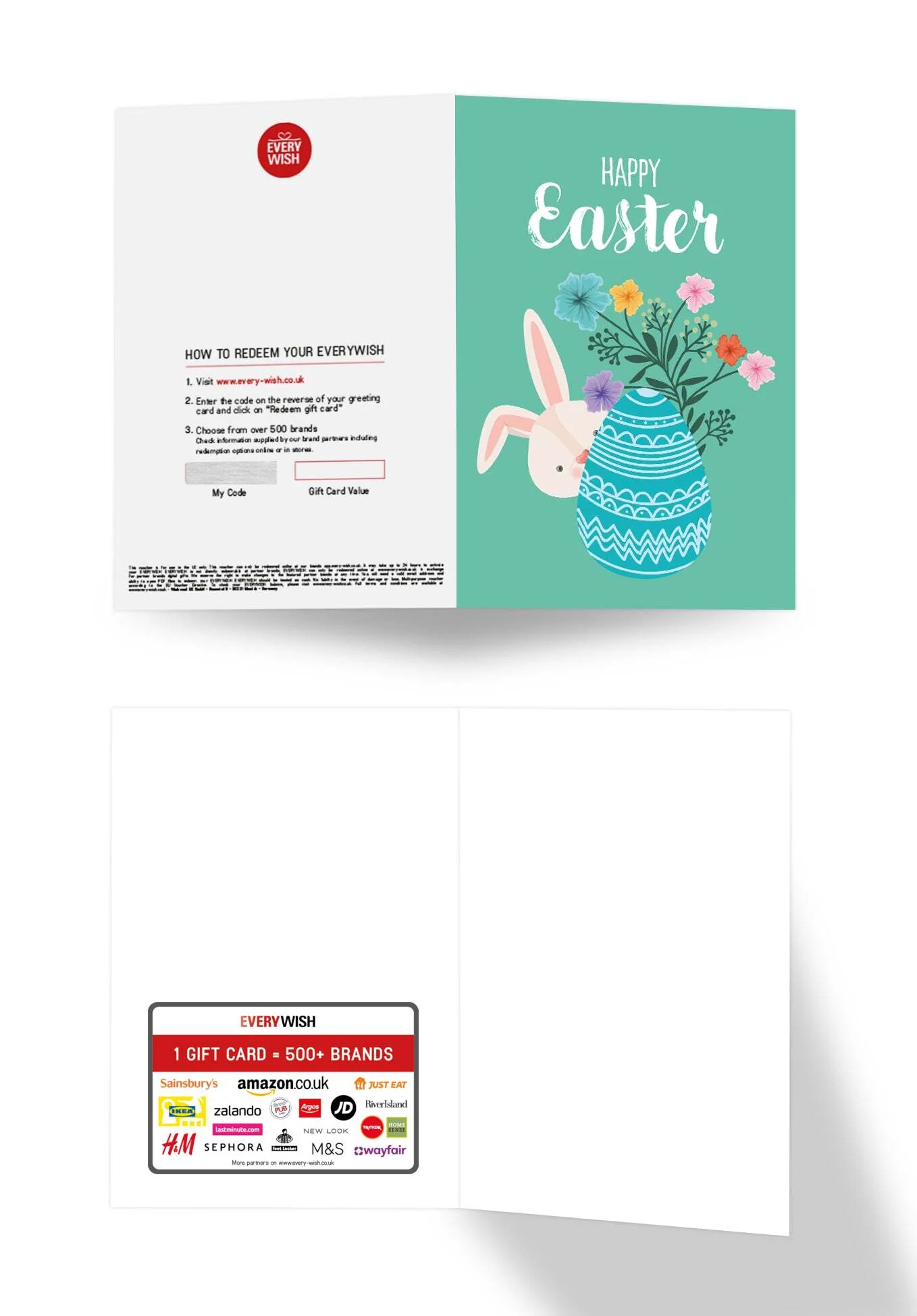 Happy Easter - Turquoise bunny with egg - Image 3