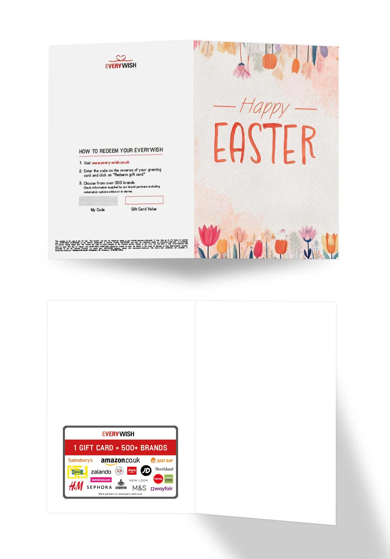 Happy Easter - Watercolour Flowers - Image 3