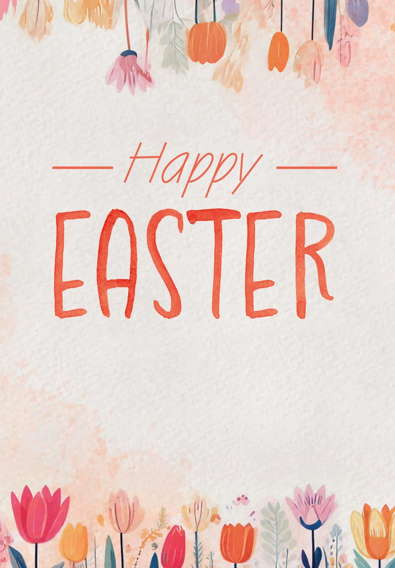 Happy Easter - Watercolour Flowers PDF - Image 2