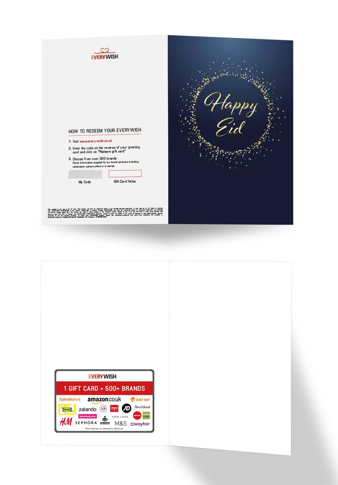 Happy Eid - Bleu or - Image 3