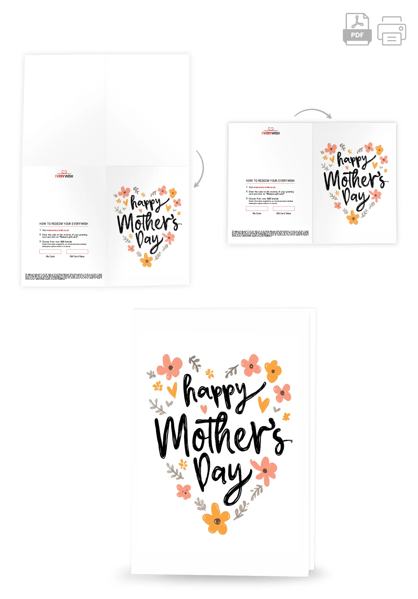 Happy Mother's Day - Flower Heart PDF - Image 4
