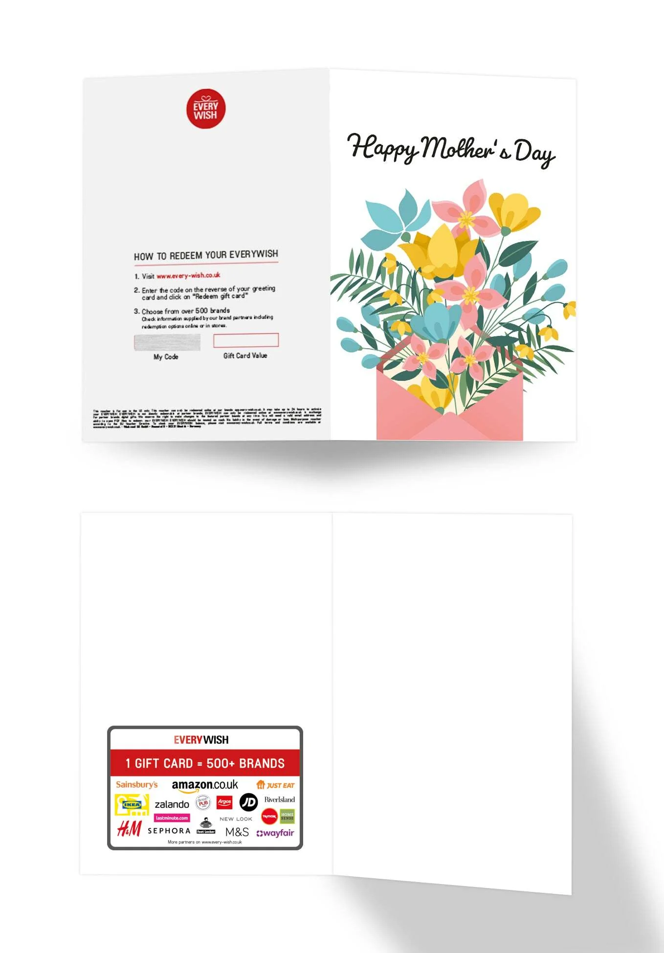 Happy Mother's Day - Flowers in an envelope - Image 3