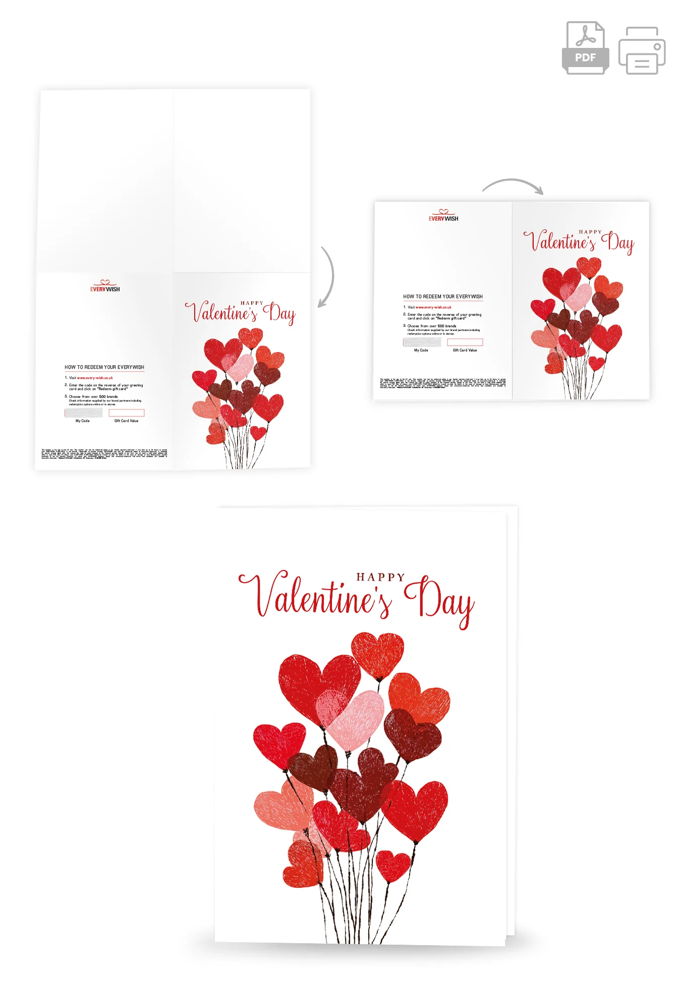 Happy Valentines Day - Heart Balloons PDF - Image 4
