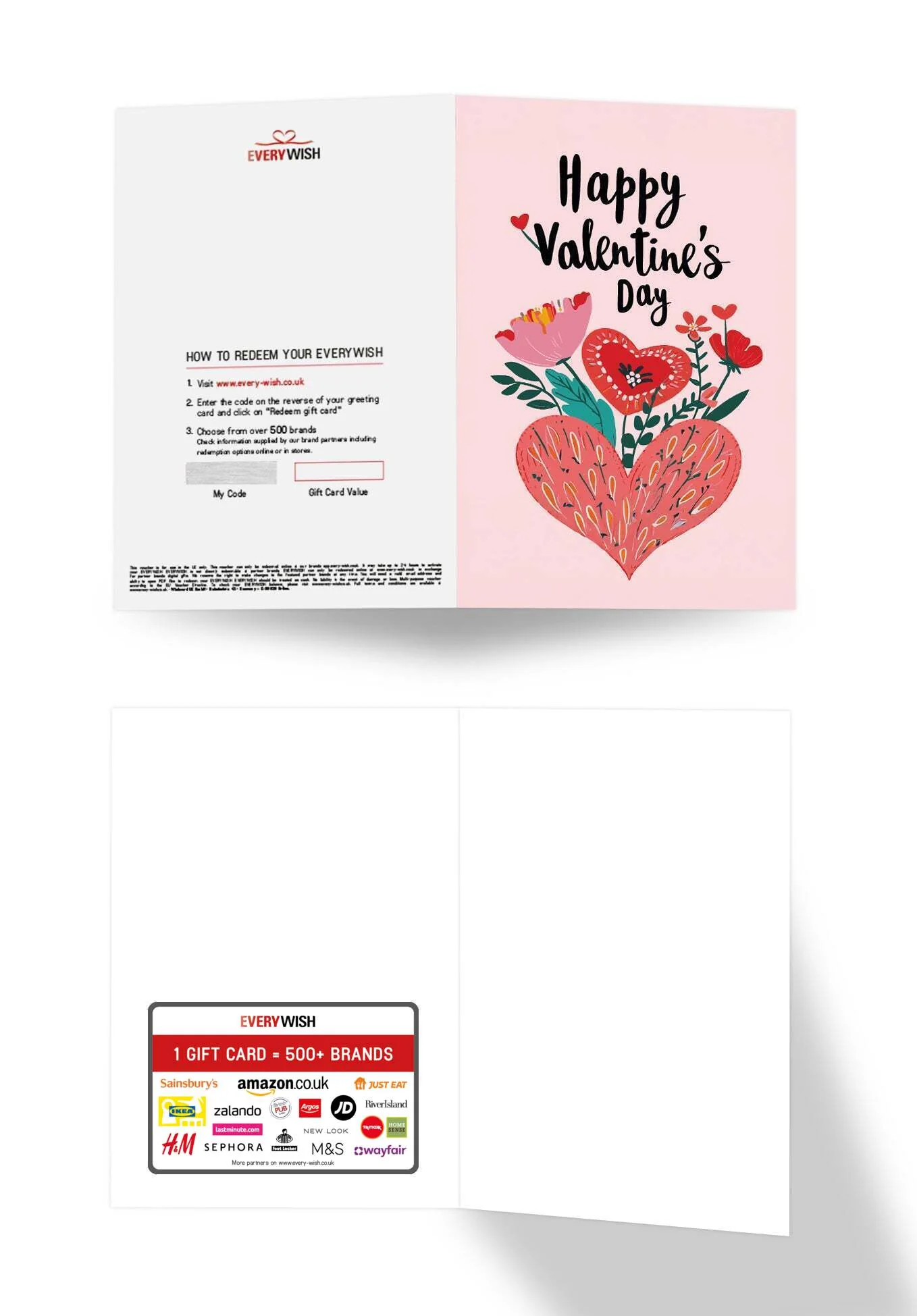 Happy Valentines Day - Hearts and Flowers - Image 3