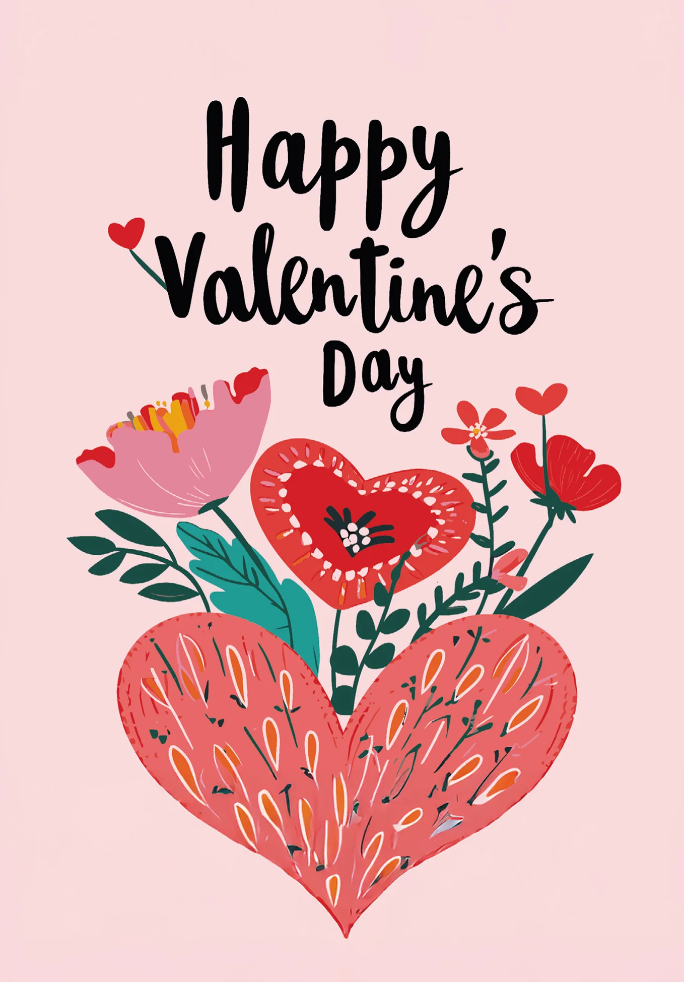 Happy Valentines Day - Hearts and Flowers PDF - Image 2